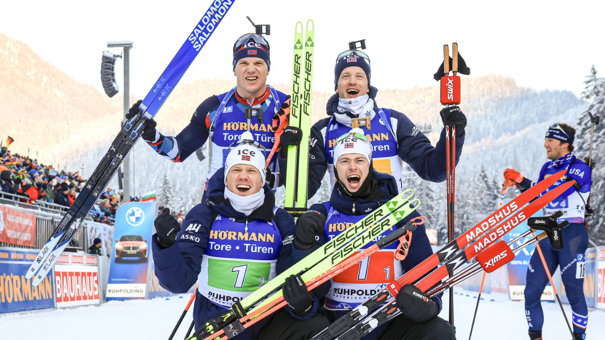 Relais hommes Ruhpolding 2024 La Norvège brille encore, la France 4ème (1)