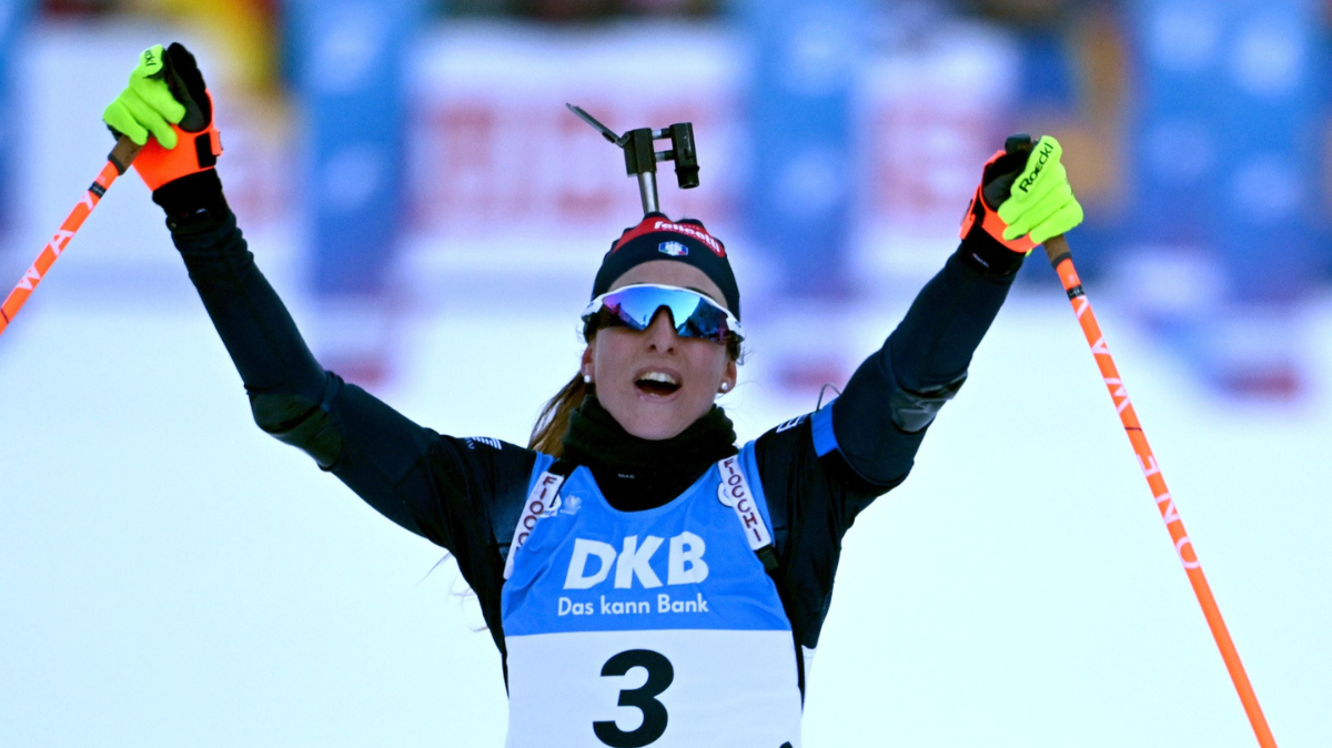 Ruhpolding Poursuite femmes Lisa Vittozzi s'impose au finish devant Ingrid Tandrevold (1)