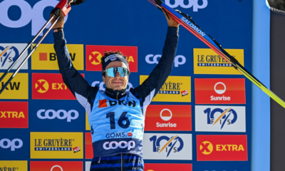 Ski de fond Jules Lapierre monte sur le podium de la Mass Start de Goms