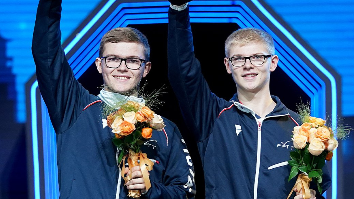 Tennis de table Alexis Lebrun et Félix Lebrun dans le dernier carré des WTT Finals en double