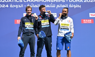 Championnats du monde de natation 2024 Gary Hunt prend l'argent au plongeon de haut vol (1)