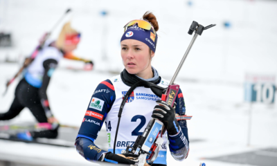 IBU Cup 20232024 Camille Bened sur le podium du sprint à Arber