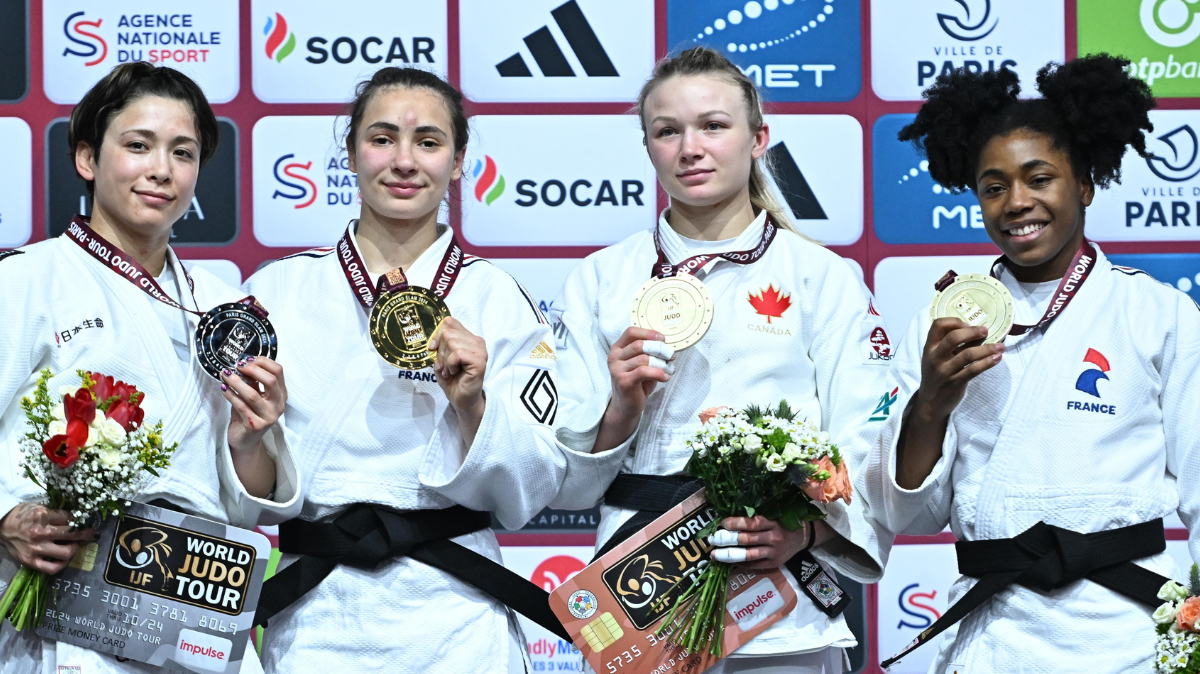 Judo Paris Grand Slam 2024 L'or pour Faïza Mokdar (-57kg), le bronze pour Sarah-Léonie Cysique (1)
