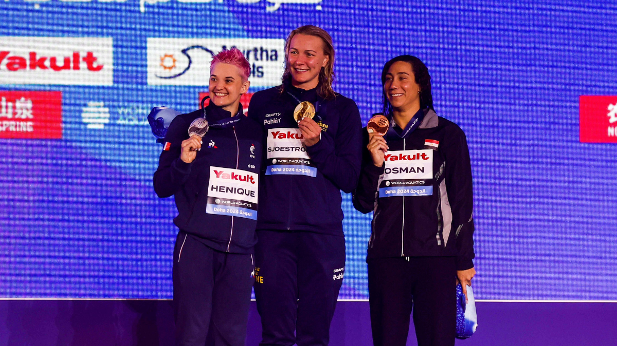 Mondiaux Natation 2024 Mélanie Hénique vice-championne du monde du 50 m papillon (1)