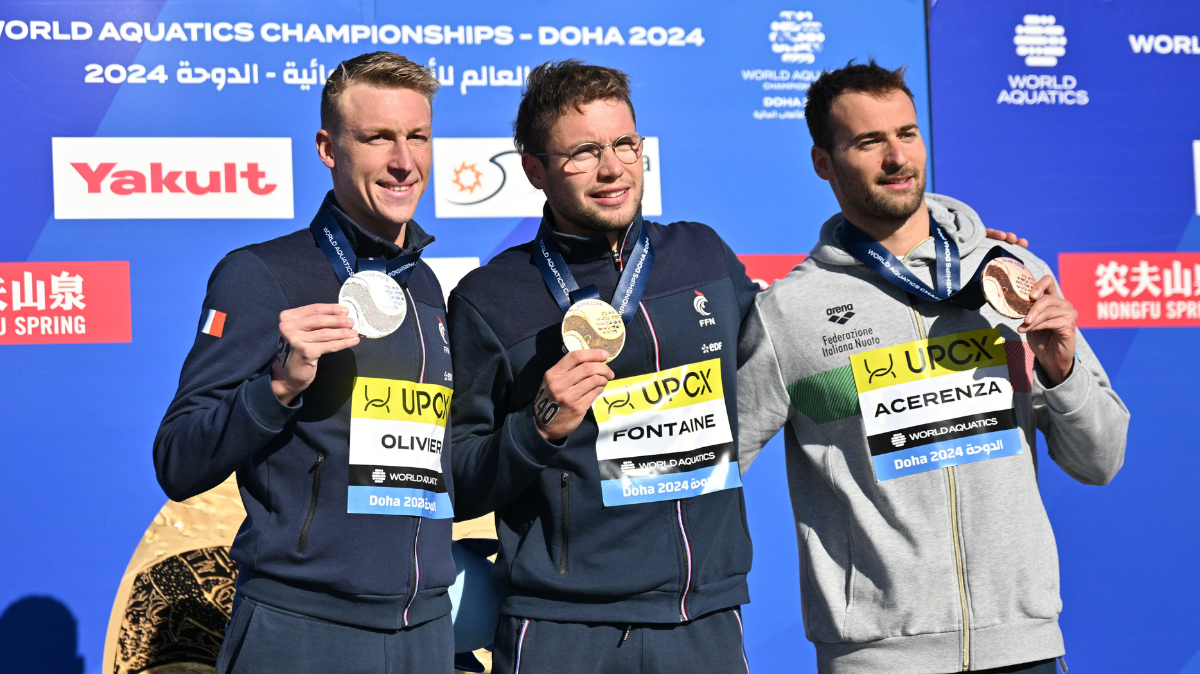 Mondiaux Natation Eau Libre Logan Fontaine triomphe sur le 5 km, Marc-Antoine Olivier en argent !