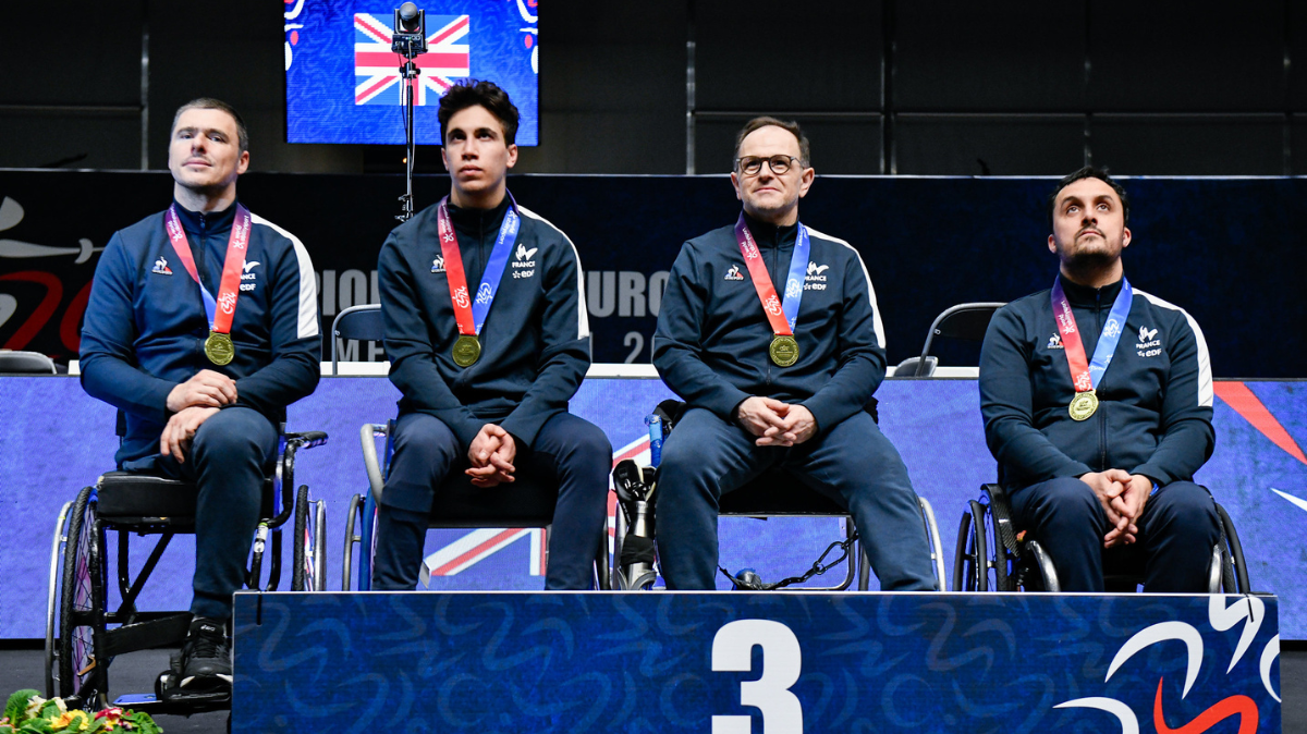 Championnats d'Europe Escrime fauteuil Le fleuret masculin se pare de bronze