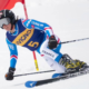 Télémark Pinzolo 2024 Argeline Tan-Bouquet sur le podium du deuxième sprint
