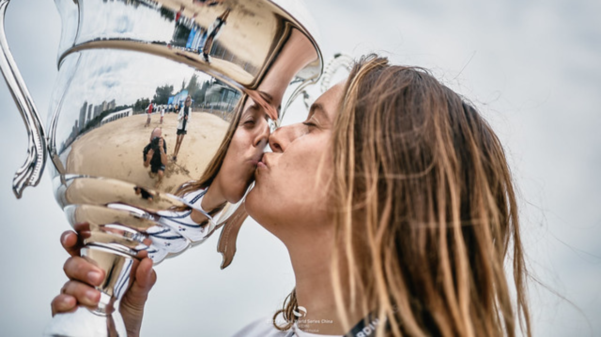 Kitefoil : Lauriane Nolot et Axel Mazella champions d'Europe