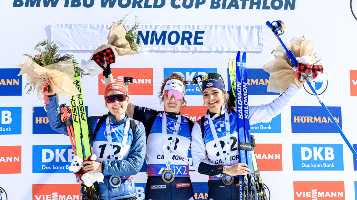 Mass start Femmes Canmore Lou Jeanmonnot s'impose, Guigonnat sur le podium, Vittozzi remporte le gros globe (1)