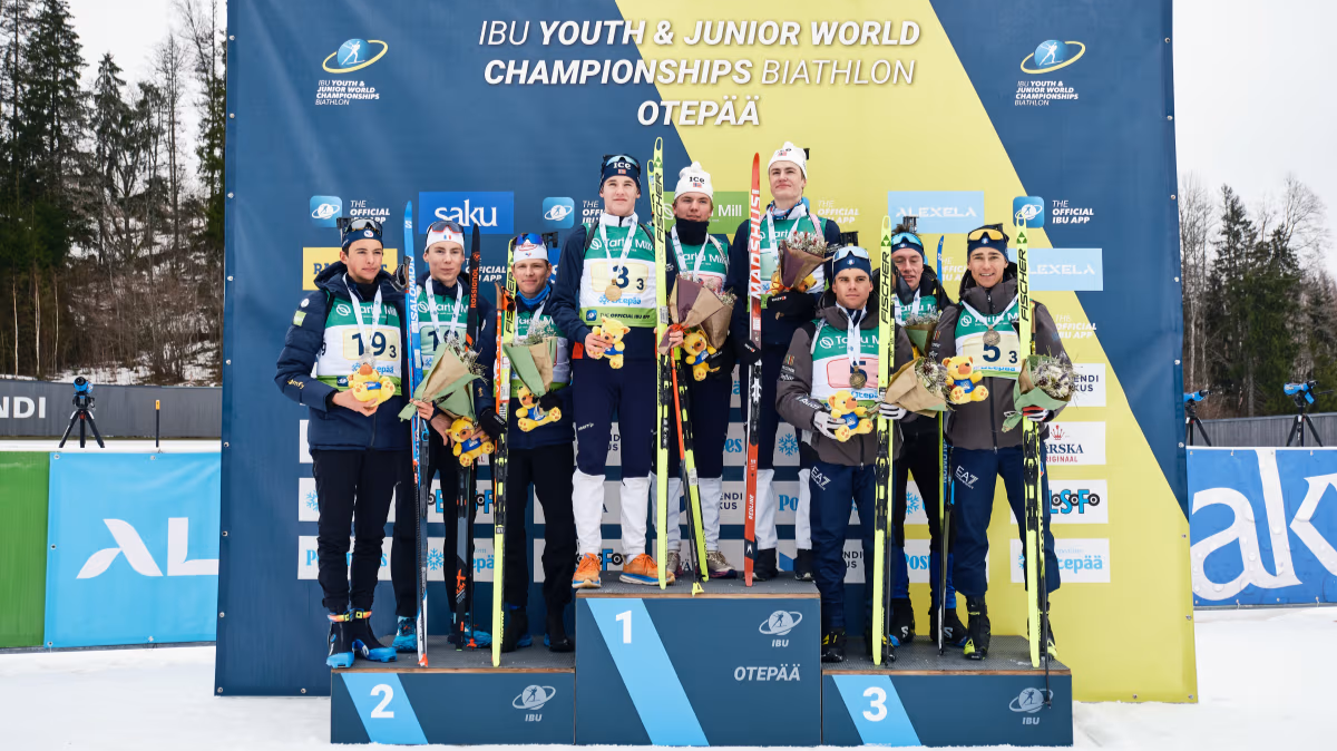 Mondiaux Biathlon JeunesJuniors Le relais U19 garçons se pare d'argent (1)