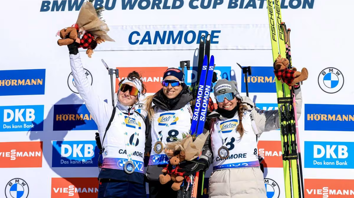 Sprint femmes Canmore Lou Jeanmonnot deuxième derrière Lisa Vittozzi, Tandrevold prend le petit globe (1)