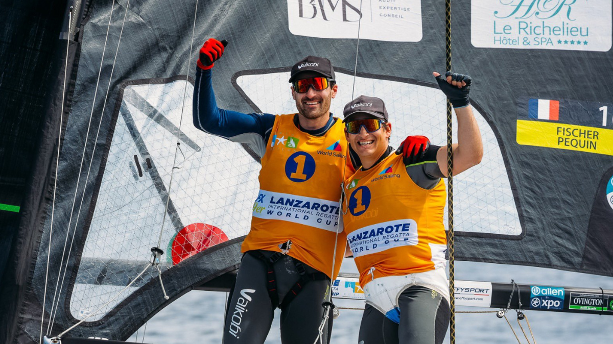 Voile Erwan Fischer et Clément Péquin champions du monde en 49er !
