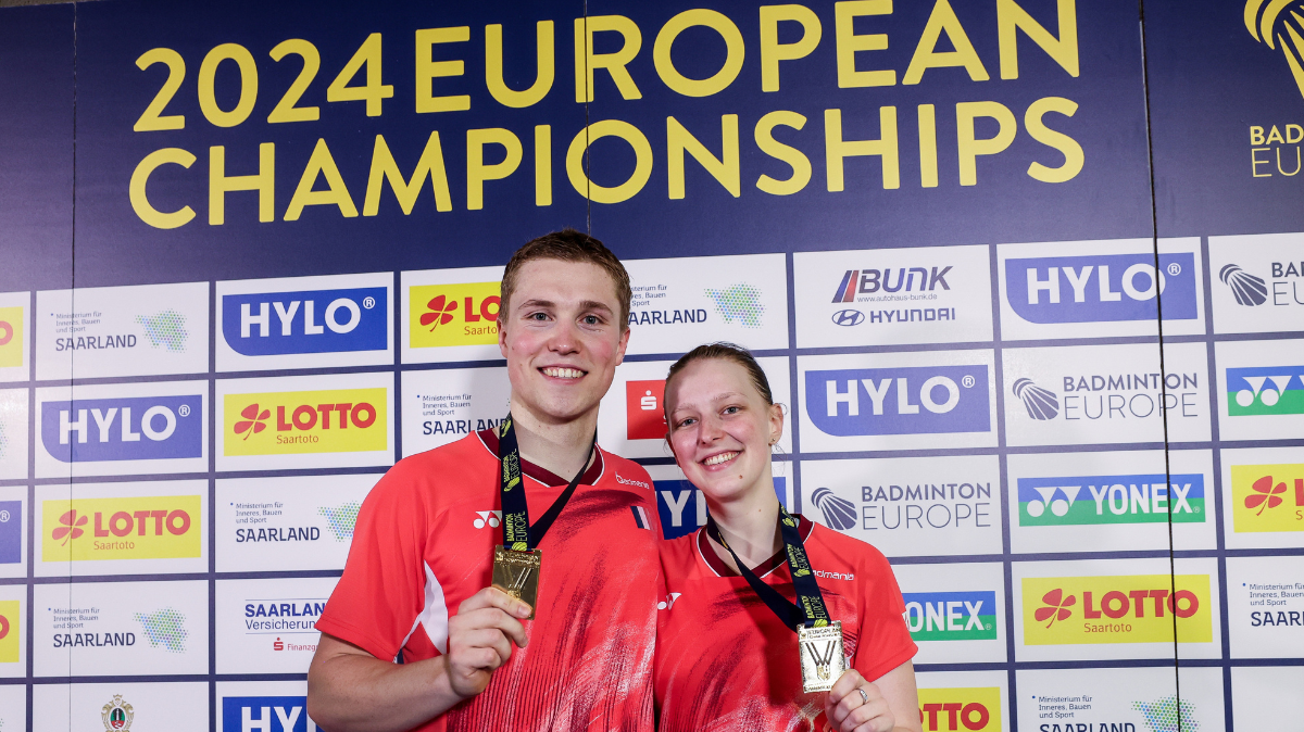 Badminton Thom Gicquel et Delphine Delrue sont champions d'Europe du double mixte !