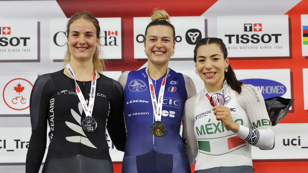Piste Nations Cup Mathilde Gros en or, 5 médailles françaises au Canada