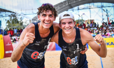 Beach-volley Arthur Canet et Téo Rotar dans le dernier carré de l'Euro U22