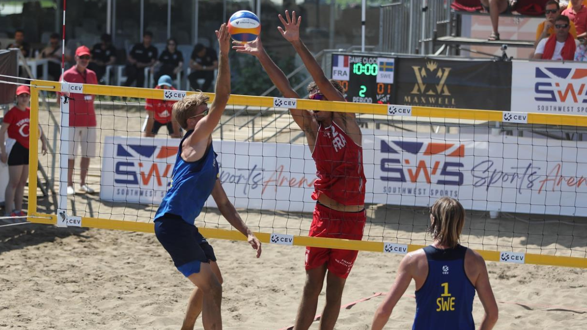 Beach-volley Arthur Canet et Téo Rotar en bronze à l'Euro U22