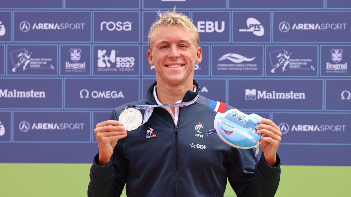 Championnats d'Europe Natation Eau Libre Marc-Antoine OIivier encore en argent sur le 5 km
