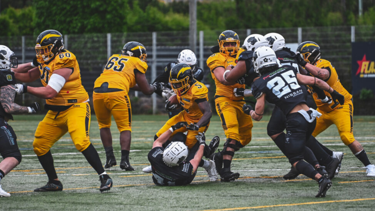 Football américain Thonon résiste à La Courneuve et conserve son titre de champion de France
