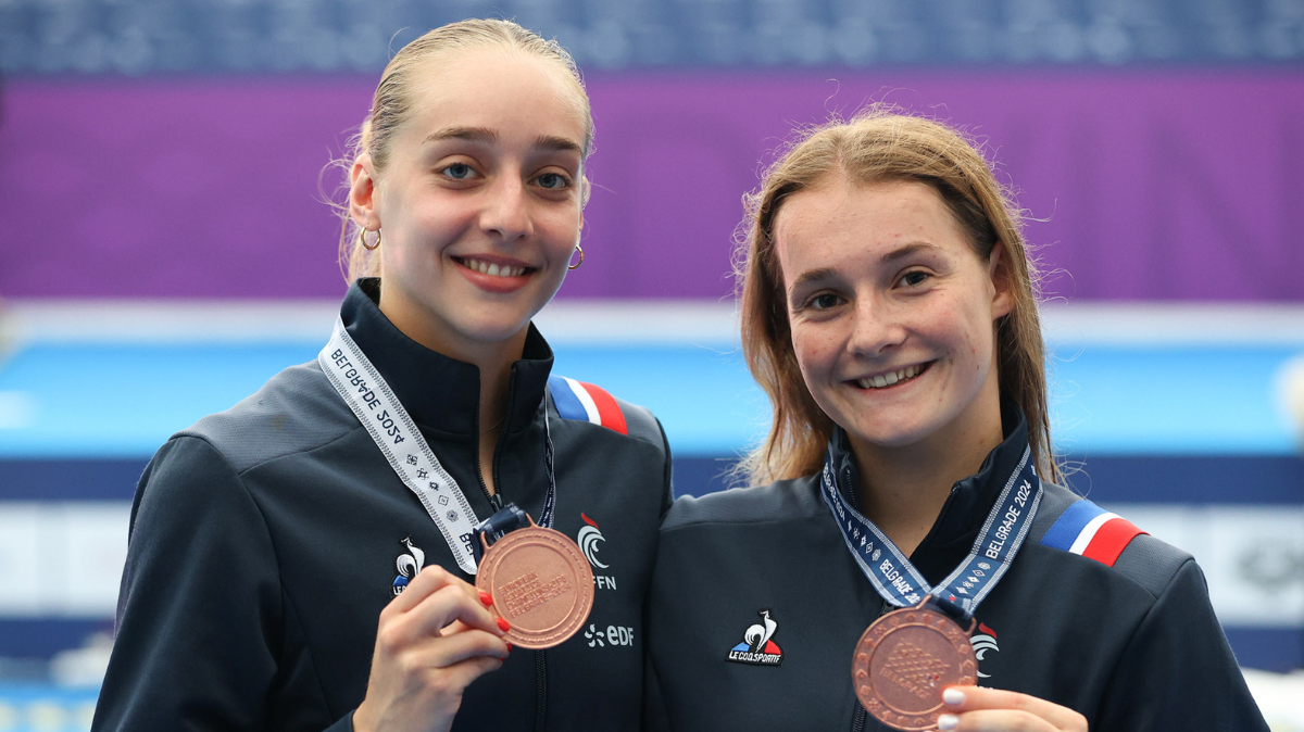 Plongeon Jade Gillet et Emily Hallifax en bronze à 10 mètres aux Championnats d'Europe