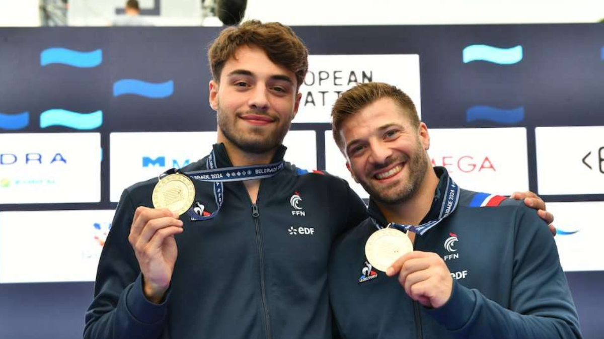 Plongeon Jules Bouyer et Alexis Jandard champions d'Europe à 3 mètres !
