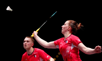 Badminton JO 2024 Thom Gicquel et Delphine Delrue s'inclinent pour leur premier match en double mixte