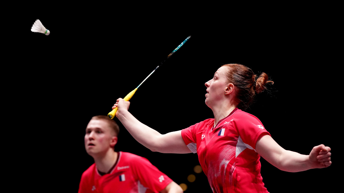 Badminton JO 2024 Thom Gicquel et Delphine Delrue s'inclinent pour leur premier match en double mixte