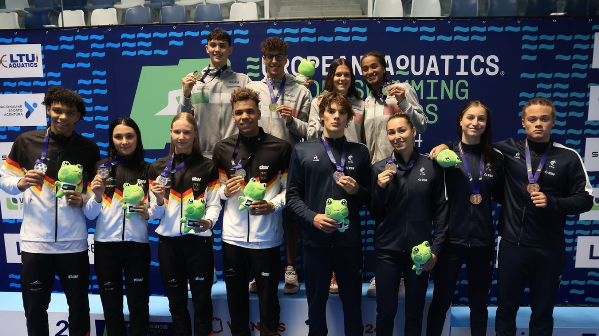Championnats d'Europe juniors de natation 2024 Une médaille de plus pour le relais 4x100 mètres nage libre mixte