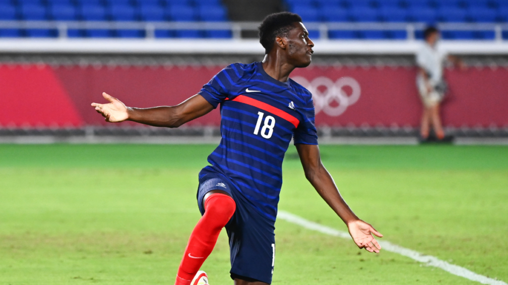 Randal Kolo Muani lors des Jeux Olympiques de Tokyo