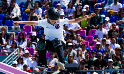 Skateboard JO 2024 Coco Yoshizawa en or en street femmes