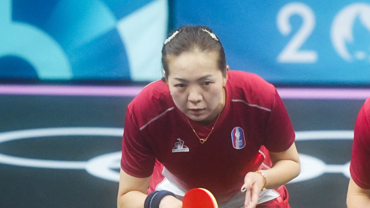Tennis de Table JO 2024 Jia Nan Yuan déroule contre Fatimo Bello