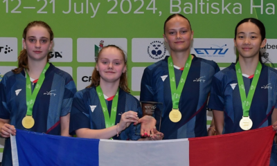 Tennis de table De l'or par équipes et 10 médailles françaises aux Championnats d'Europe jeunes