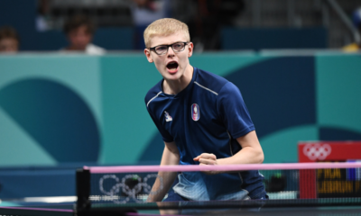 Tennis de table JO 2024 Félix Lebrun triomphe de Dimitrij Ovtcharov et file en quarts