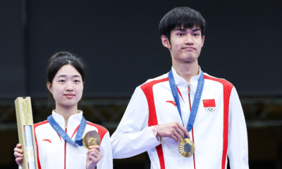 Tir JO 2024 La première médaille d'or pour les Chinois Hang et Sheng en carabine 10 m mixte