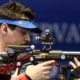 Tir sportif JO 2024 Lucas Kryzs en finale de la carabine 50 mètres 3 positions, Romain Aufrère éliminé