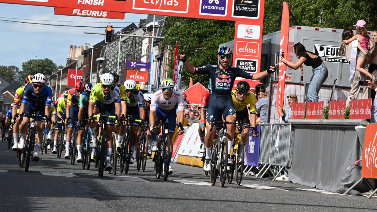 Tour de Wallonie 2024 La première étape et le maillot de leader pour Jordi Meeus (1)