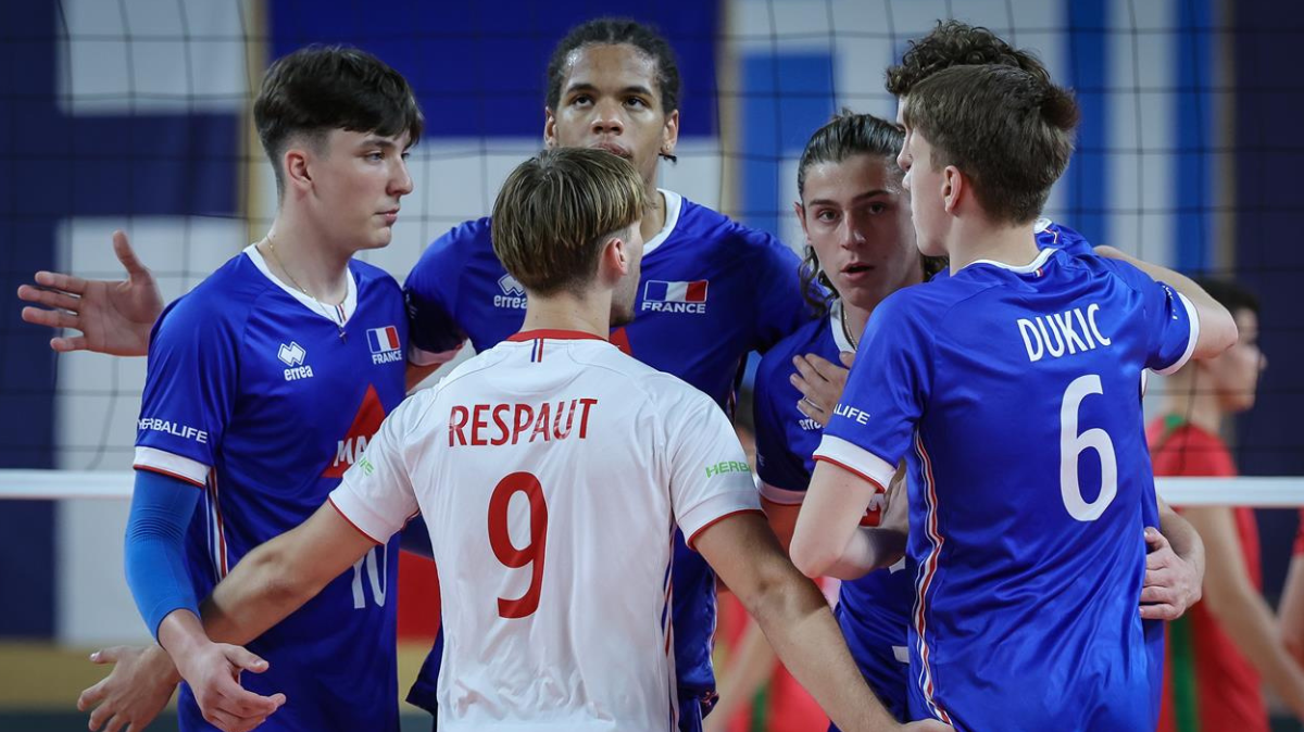 Volley Euro U18 masculin Les Bleuets continuent leur parcours sans faute contre le Portugal
