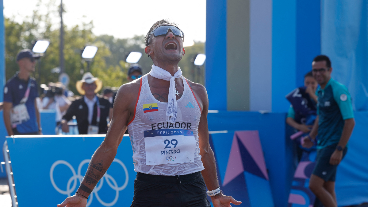 Athlétisme JO 2024 Daniel Pintado sacré sur le 20 km marche hommes (1)