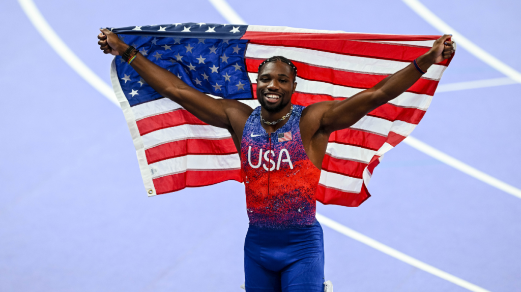 Athlétisme JO 2024 - Noah Lyles champion olympique du 100 m pour cinq millièmes (1)