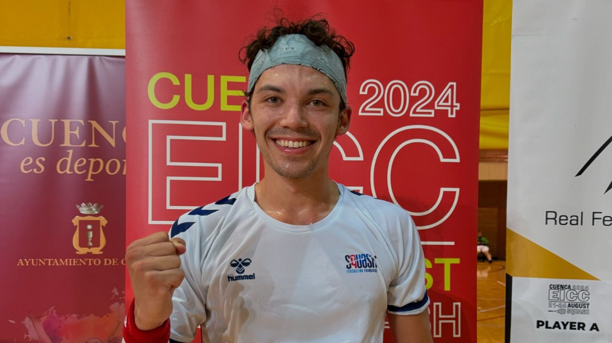 Squash : Victor Crouin de nouveau sacré champion d'Europe, Mélissa Alves battue en finale