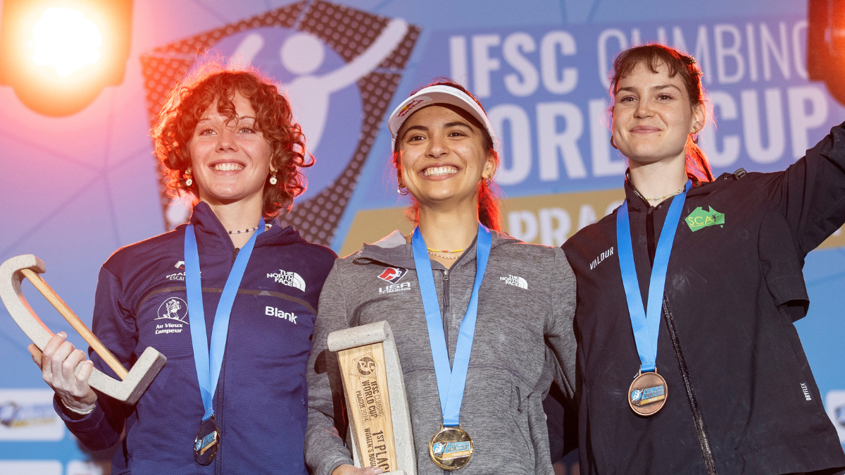 Escalade Naïlé Maignan et Manuel Cornu sur le podium en Coupe du monde à Prague