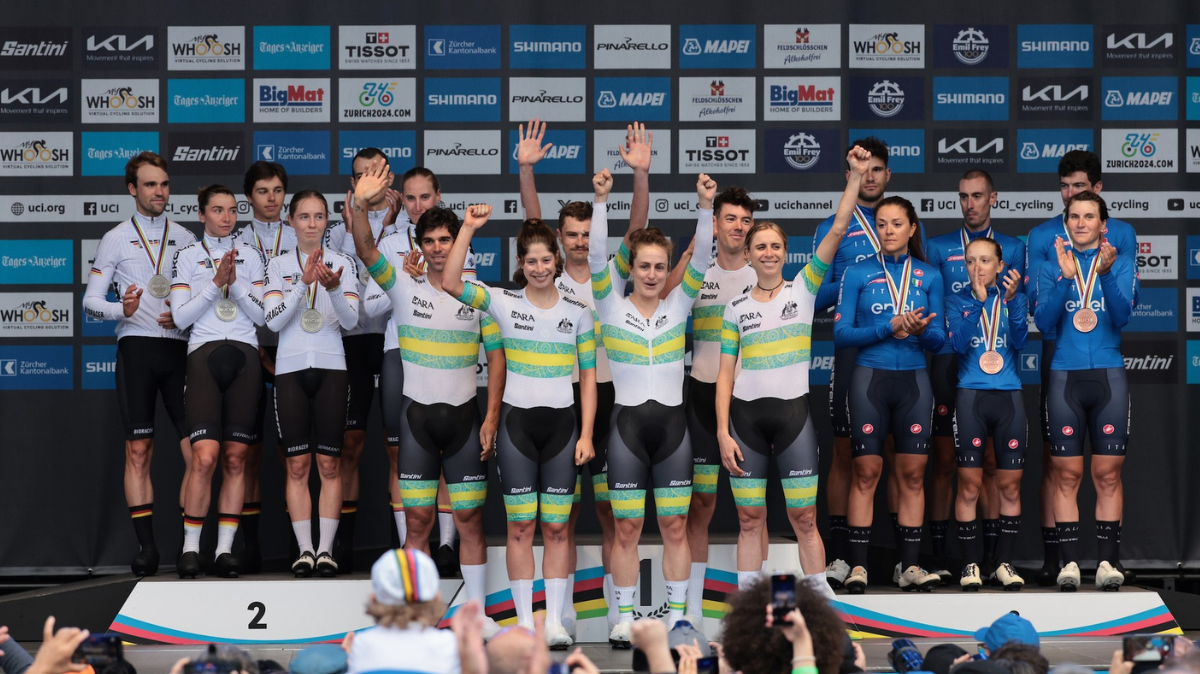 Mondiaux Cyclisme 2024 L'Australie remporte le relais mixte, la France 4ème