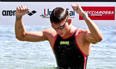 Natation en eau libre Sacha Velly en bronze sur le 3km knockout sprint aux Mondiaux juniors