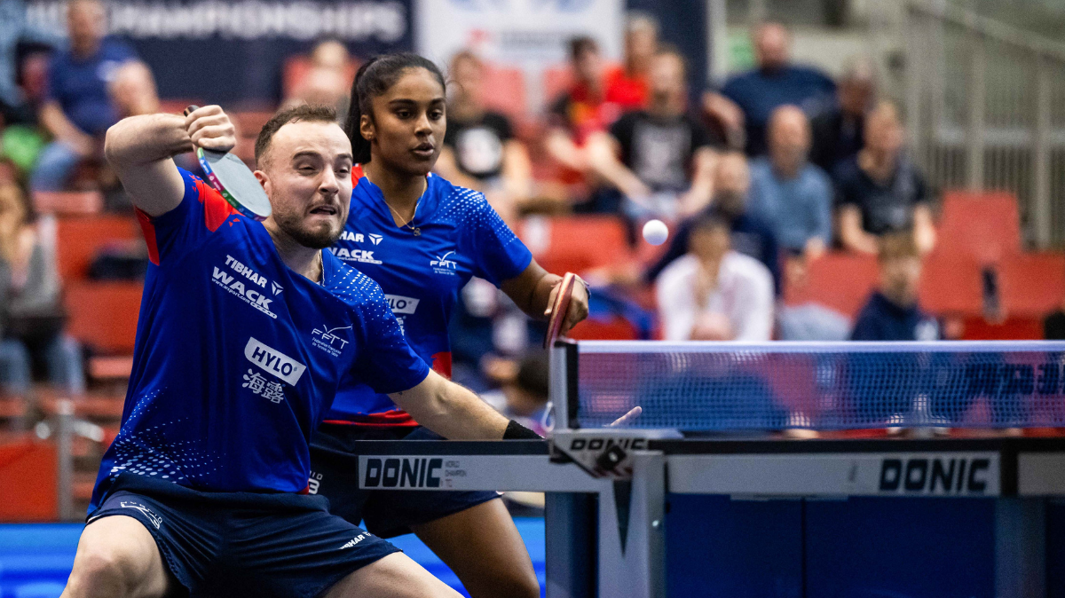 Championnats d'Europe de tennis de table 2024 Le bronze en double mixte pour Simon Gauzy et Prithika Pavade
