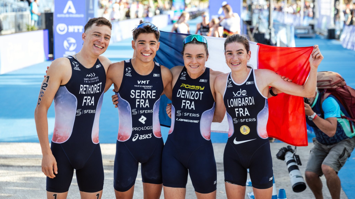 Triathlon La France championne du monde du relais juniorsU23