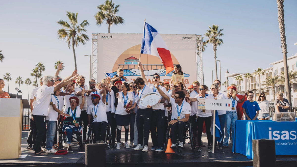 Para surf Pierrot Gagliano champion du monde, la France conserve son titre