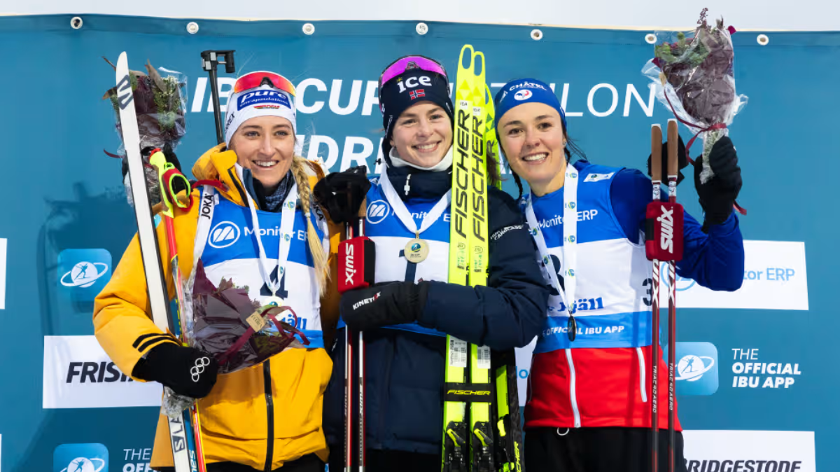 IBU Cup Idre Fjäll Camille Bened prend la 3e place de la poursuite