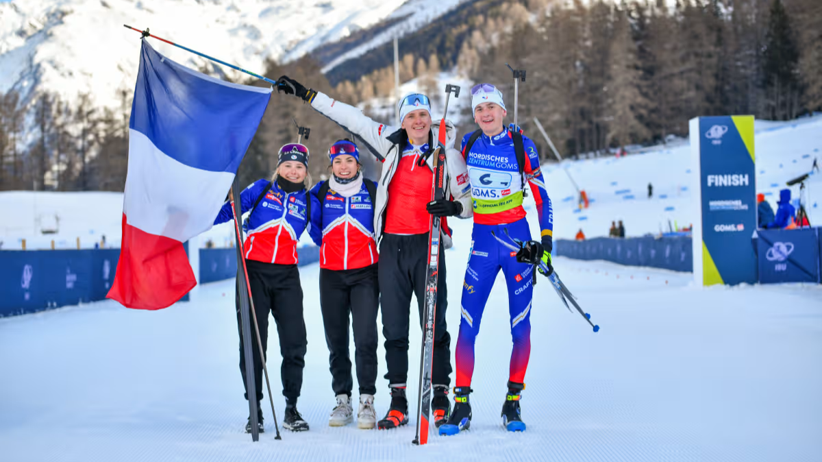 IBU Junior Cup Goms Le relais mixte tricolore s'impose en Suisse