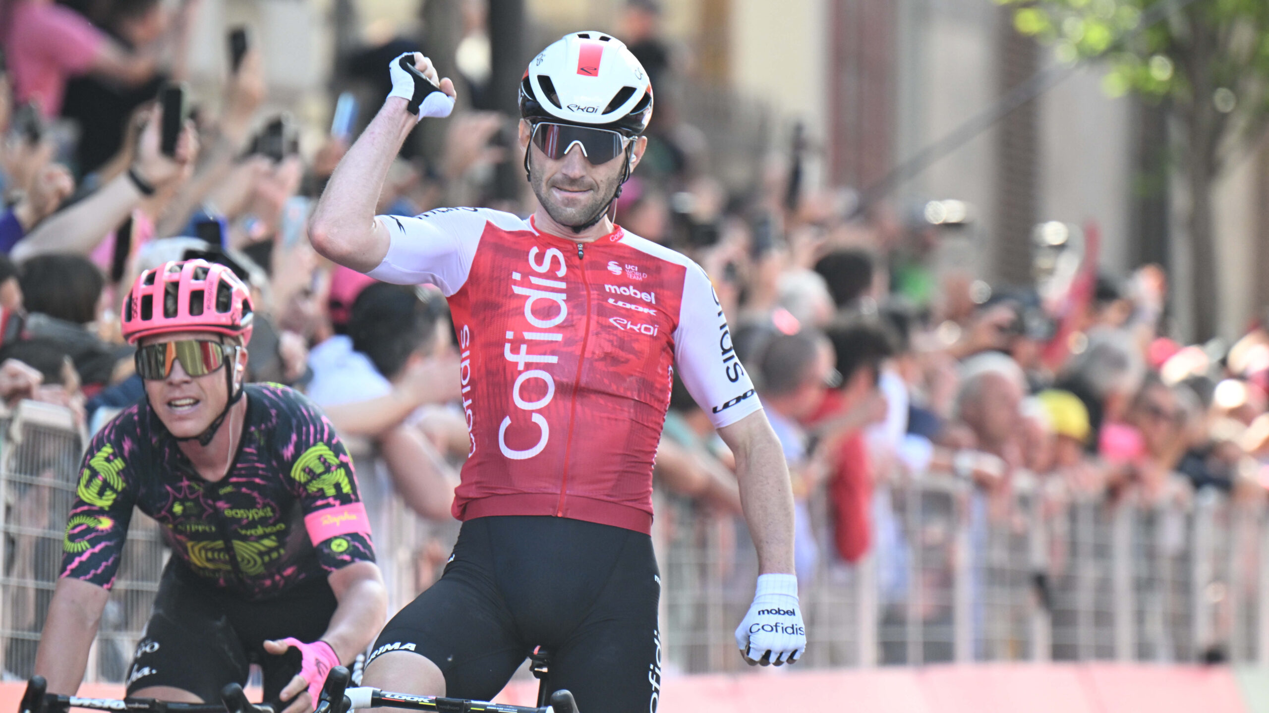 Benjamin Thomas triomphe sur la 5e étape du Giro 2024. Photo Icon Sport
