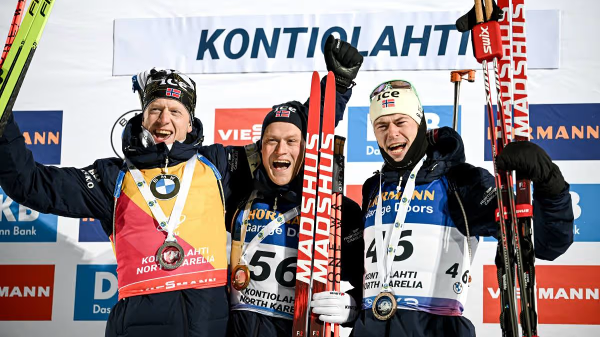 Individuel court hommes Kontiolahti Endre Stroemsheim s'impose, triplé norvégien