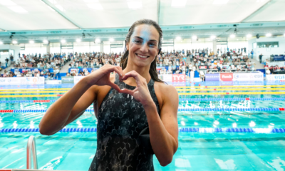 Mondiaux Natation petit bassin Béryl Gastaldello en argent sur 50 m papillon